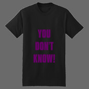 You don't know